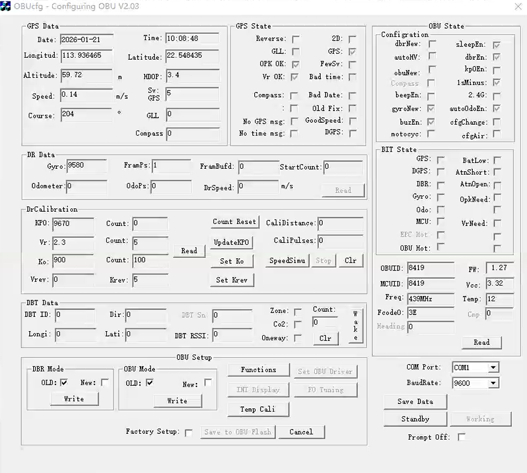 OBU和MDT私有协议数据帧